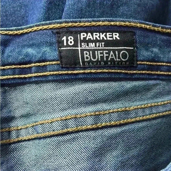 NWT Buffalo David Bitton Boys Parker Slim Fit Shorts Blue Denim Bermuda 18 - Picture 4 of 4